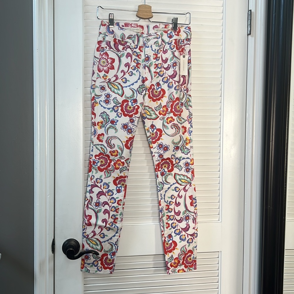 Floral printed jeans by anthropology